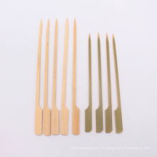 Горячая продажа бамбуковая плоская палочка для суши-шашлыка из адана с индивидуальным логотипом